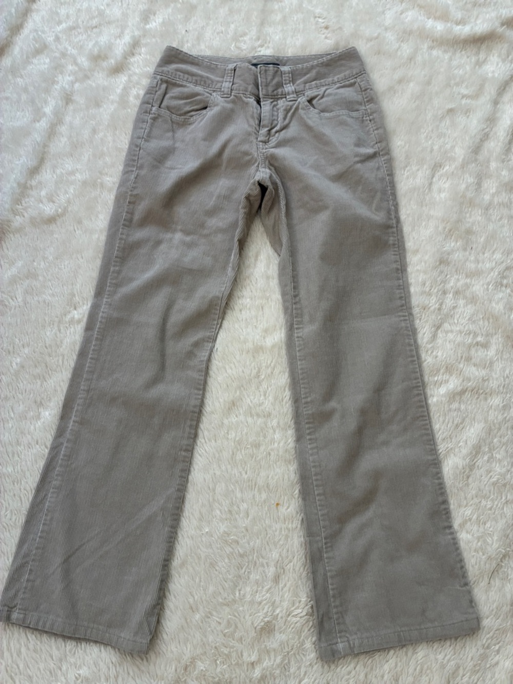 Banana Republic Light Grayish - Beige  Wide-Leg Corduroy Jeans